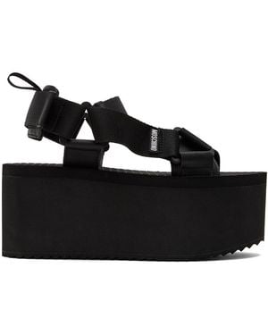Moschino 80Mm Platform Sandals - Black
