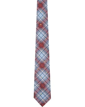Vivienne Westwood 8.5Cm 'Louth Tartan' Tie - Purple