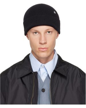 Acne Studios Wool Rivet Beanie - Black