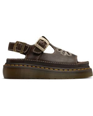 Dr. Martens Dunnet Flower Sandals - Black