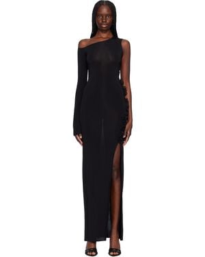 Nensi Dojaka One Shoulder Maxi Dress - Black