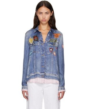 DIESEL Trompe L'Oeil Shirt - Blue
