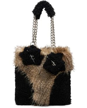 Chopova Lowena Fleece Tote - Black