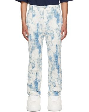 Feng Chen Wang Printed Trousers - Blue