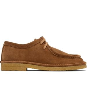 Bottega Veneta Tan Lace-Up Daddy Oxfords - Black