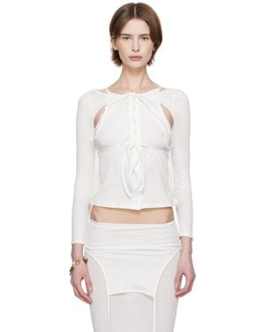 Eckhaus Latta ホワイト Flip トップス - マルチカラー
