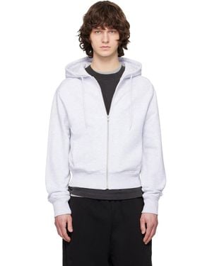 Entire studios Slim Zip Up Hoodie - White