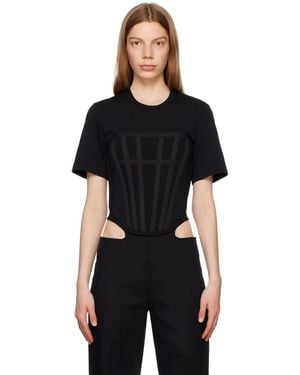 Dion Lee Corset T-Shirt - Black