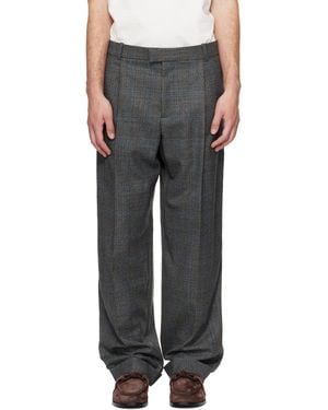 Bottega Veneta Prince Of Wales Trousers - Grey