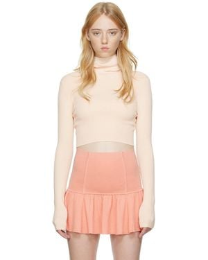 Live The Process Beige Dormer Balaclava Hoodie - Multicolour