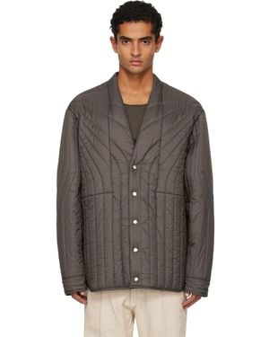 Rick Owens Concordians Ls Quilted Liner Down Jacket - Black