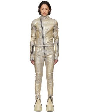 Rick Owens Hollywood Flightsuit Denim Jumpsuit - Black