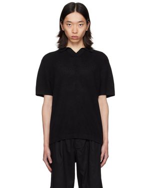 Reigning Champ Polo victor noir en lin et coton