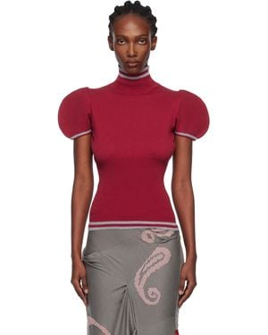 Kiko Kostadinov Simone Knit Turtleneck - Red