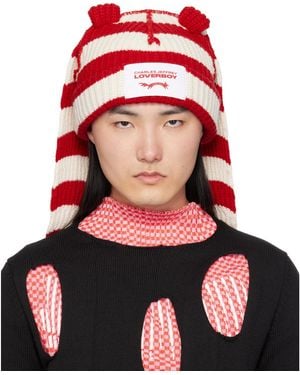 Charles Jeffrey Chunky Rabbit Beanie - Red