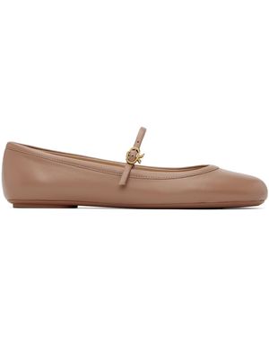 Gianvito Rossi ピンク Carla バレエシューズ - ブラック