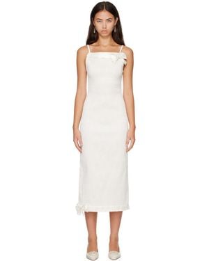 Super Yaya Robe Midi Audrey Blanc Cassé