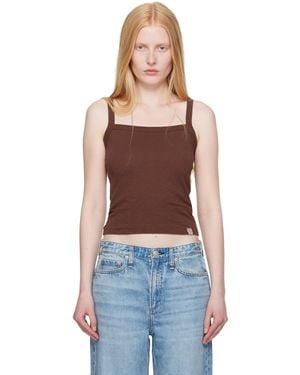 Rag & Bone 'The Slub Square Neck' Tank Top - Multicolour