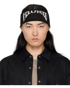 Rick Owens ブラック 'Hollywood' コットン ヘアバンド