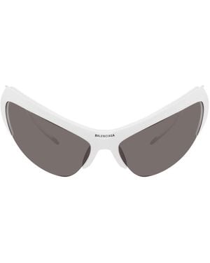 Balenciaga White Wire Sunglasses