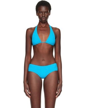 Fruity Booty Halter Bikini Top - Blue