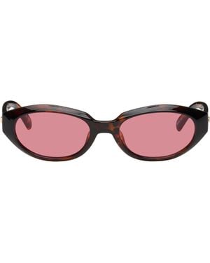 Le Specs Lunettes De Soleil Le Bijou Brunes - Rose