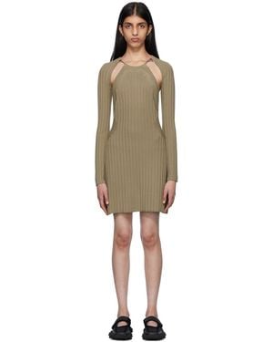 Eytys Khaki Cleo Minidress - Black