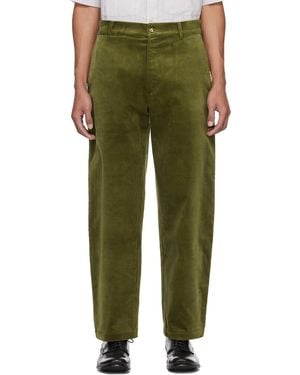 De Bonne Facture Khaki Balloon Trousers - Green
