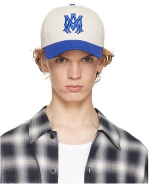 Amiri Off- 'Ma' Cotton Cap - Blue