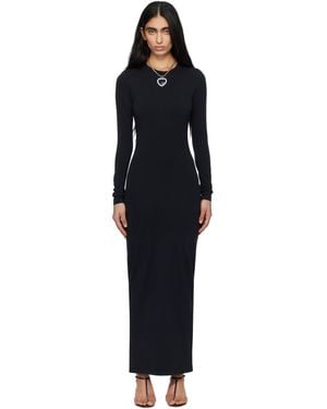 Vetements Ribbed Maxi Dress - Black