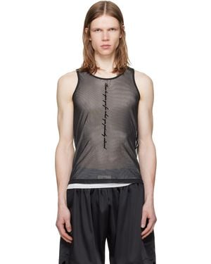 GmbH Mesh Tank Top - Black