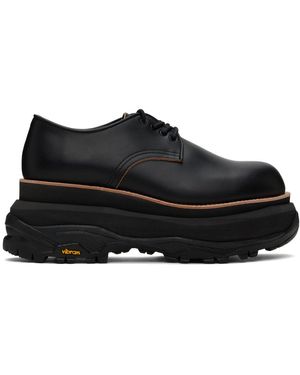 Sacai Black Platform Derbys