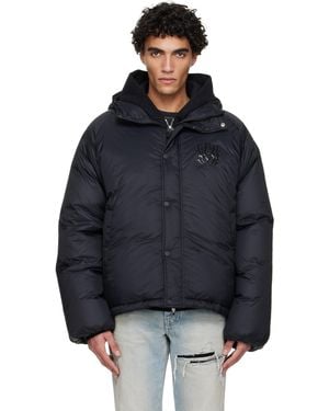 Amiri Hooded Down Jacket - Black