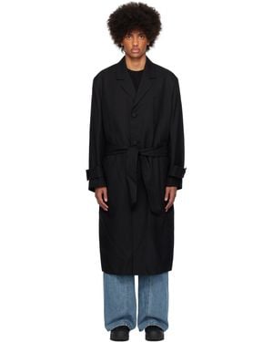 WOOYOUNGMI Belted Single Coat - Black