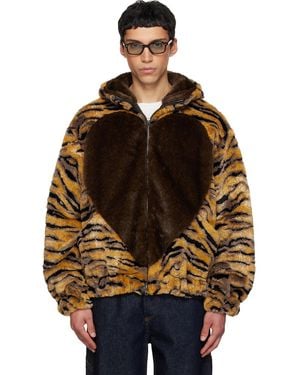 KENZO Paris Tiger' Faux-Fur Jacket - Multicolor