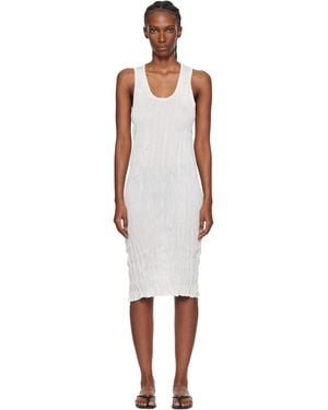 TOTEME Crinkled Knit Tank Midi Dress - Black