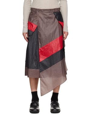 Kiko Kostadinov Hertel Stripe Shorts - Red