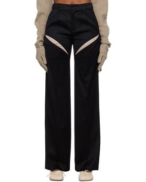 Rui Cutout Trousers - Black