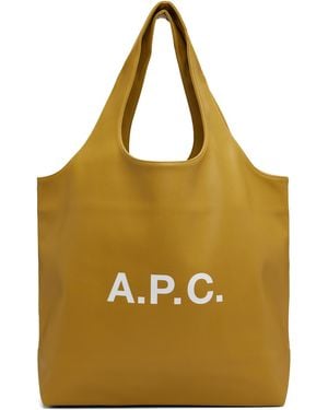 A.P.C. Khaki Ninon Tote - Metallic