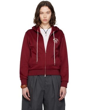 Wales Bonner Burgundy Adidas Originals Edition Track Hoodie - Red