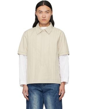 lesugiatelier Pin Tuck Shirt - Blue