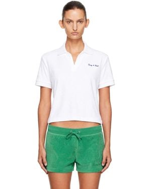 Sporty & Rich Signature Logo Terry Polo - Green