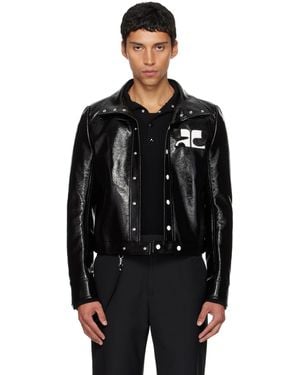 Courreges Reedition Vinyl Jacket - Black