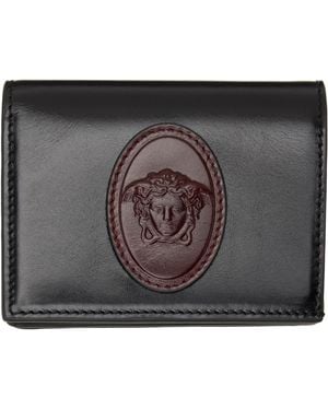 Versace Roomy Leather Wallet - Metallic