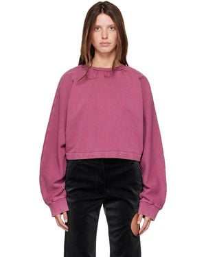 Off-White c/o Virgil Abloh Off Stamp Balloon Crew Sweatshirt - Purple