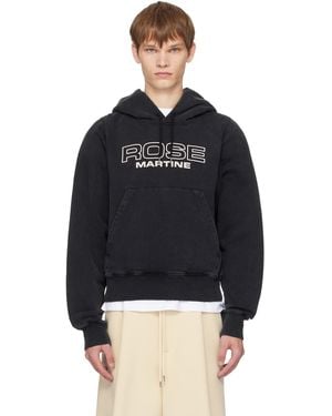 Martine Rose Shrunken Hoodie - Black