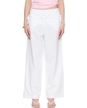 GIMAGUAS Anna Trousers - White