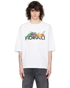 Fiorucci T-Shirt Blanc À Image À Logo
