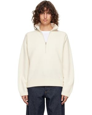 Loulou de Saison Off- Dries Cashmere Zipped Sweater - White