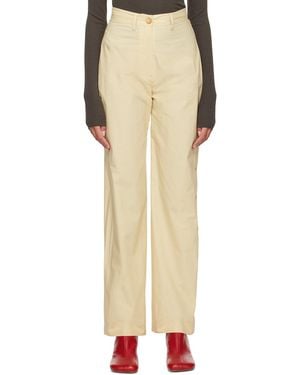 Nanushka Off-white Nessa Trousers - Natural